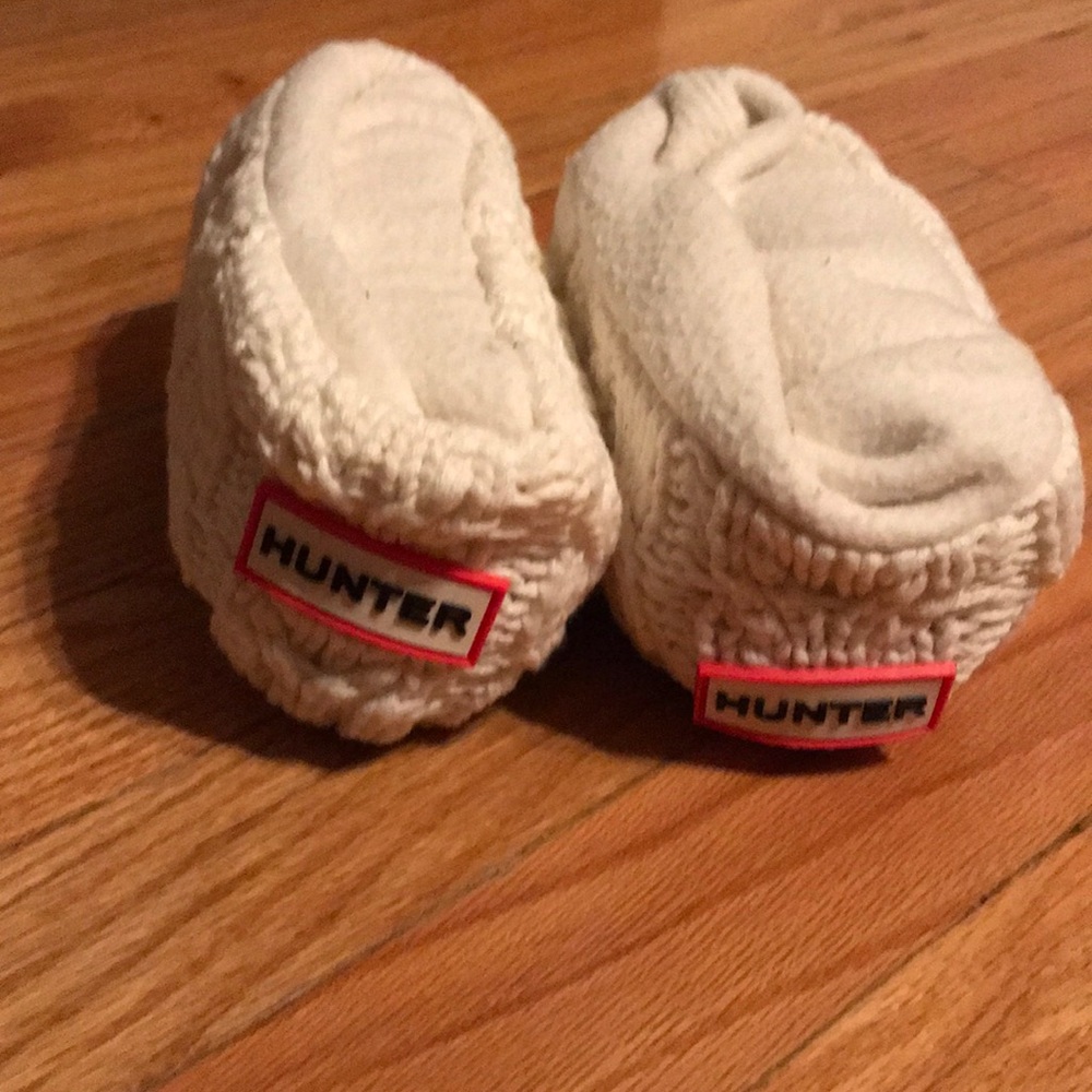 Tall White knit hunter boot sock